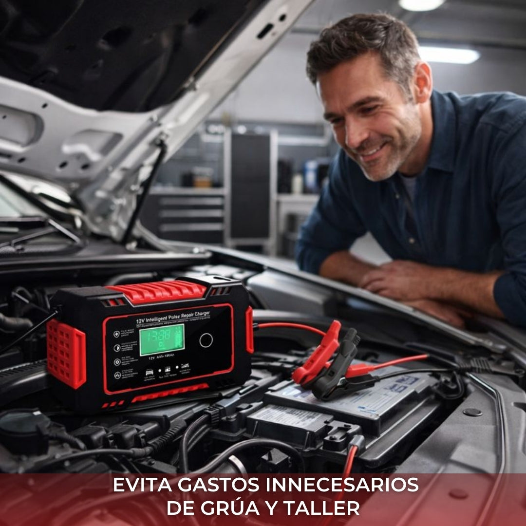Cargador Automotriz Inteligente – Recuperación Segura – Evita Quedarte Varado en Minutos