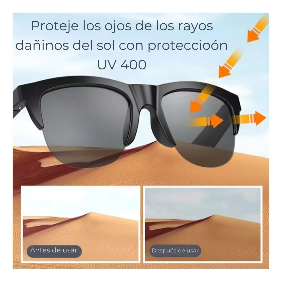 LENTES DE SOL INTELIGENTES - No te expongas más a los robos de celular