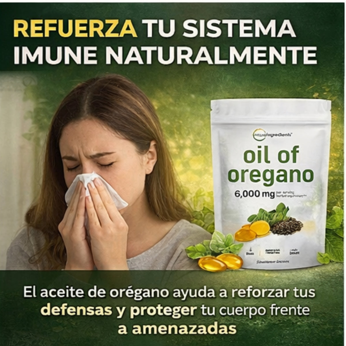 2x1 - Aceite de Orégano + Black Seed Oil — Elimina tu Grasa Abdominal Cuidando tu Intestino