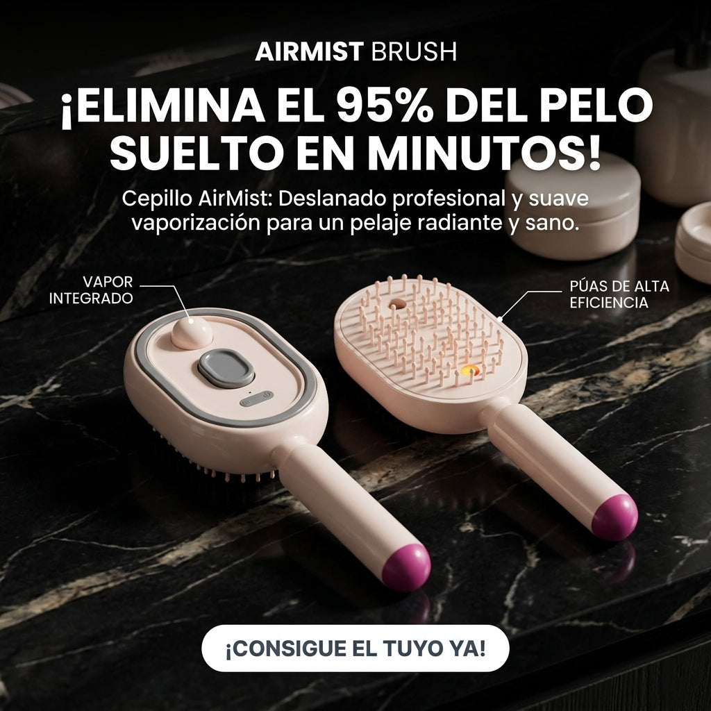 AirMist Brush - Desenreda Sin Tirones - Cabello más suave desde el primer uso