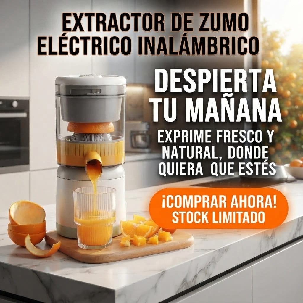 EXPRIMIDOR ELECTRICO DE JUGO INALAMBRICO - Disfruta Jugo Fresco Donde Quieras