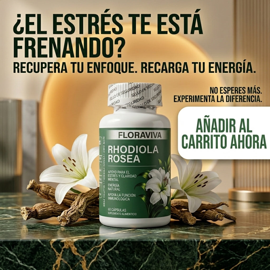 Rhodiola Rosea - Elimina Antojos Que Engordan y Quitan Energía Desde Primer Uso