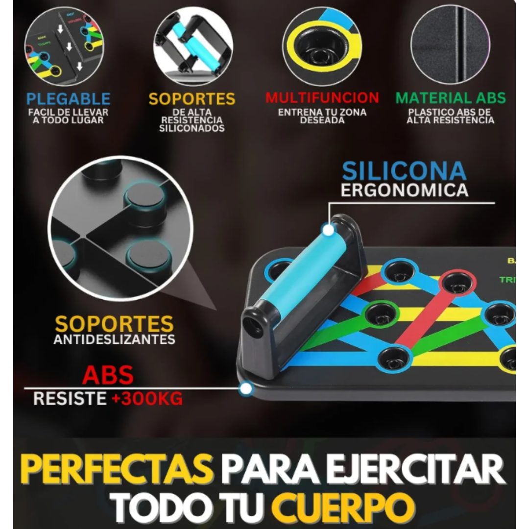 Tabla de Flexiones Multifunción - Tonifica desde casa en 3 semanas