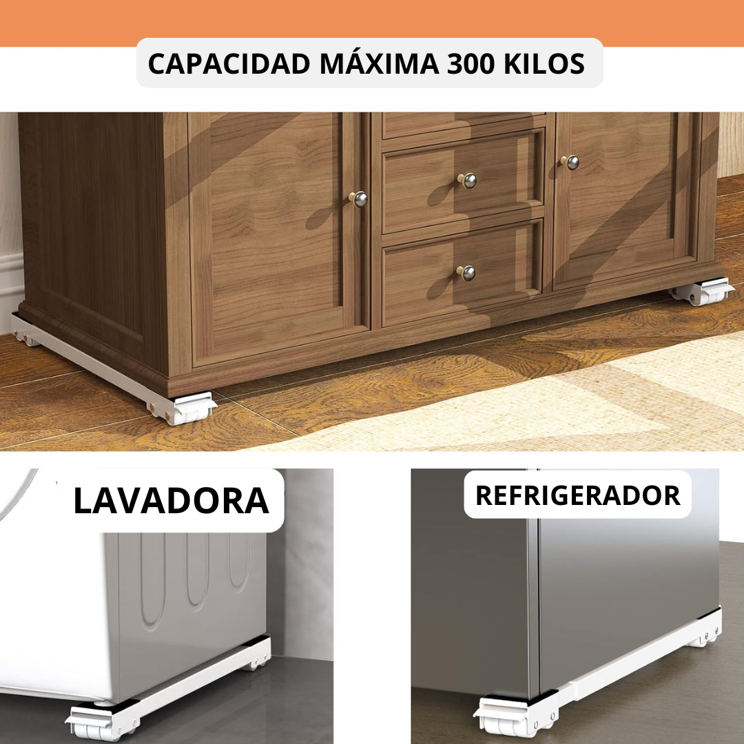 Soporte Para Electrodomésticos - Desplaza y limpia en segundos