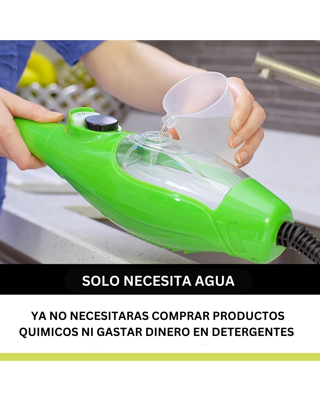 ESCOBA A VAPOR MULTIFUNCIONAL - Limpieza total sin esfuerzo