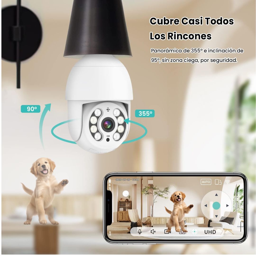 Cámara De Vigilancia + Dispensador de Comida de Mascota