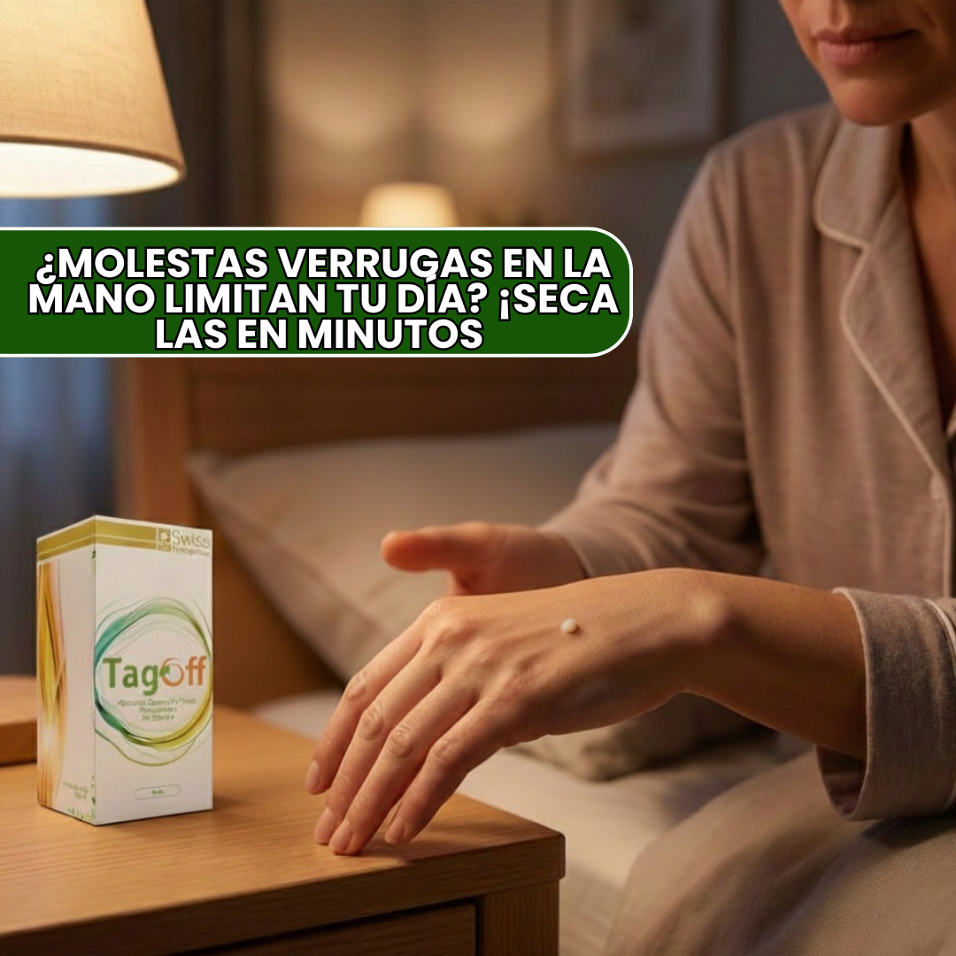 TagOff – Eliminador Cutáneo Natural – Adiós Verrugas Desde Casa