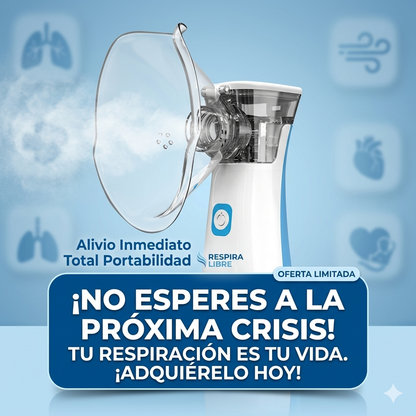Nebulizador Portátil - Alivio Respiratorio Instantáneo - Respira Mejor en Minutos