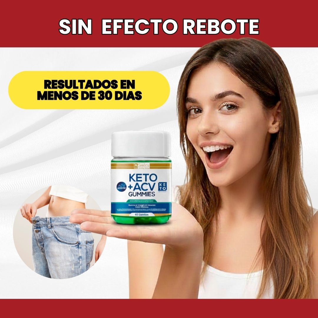 Gomitas Keto+ Vinagre de Manzana – Acelera Metabolismo – Pierde Peso Sin Rebote en 30 Días