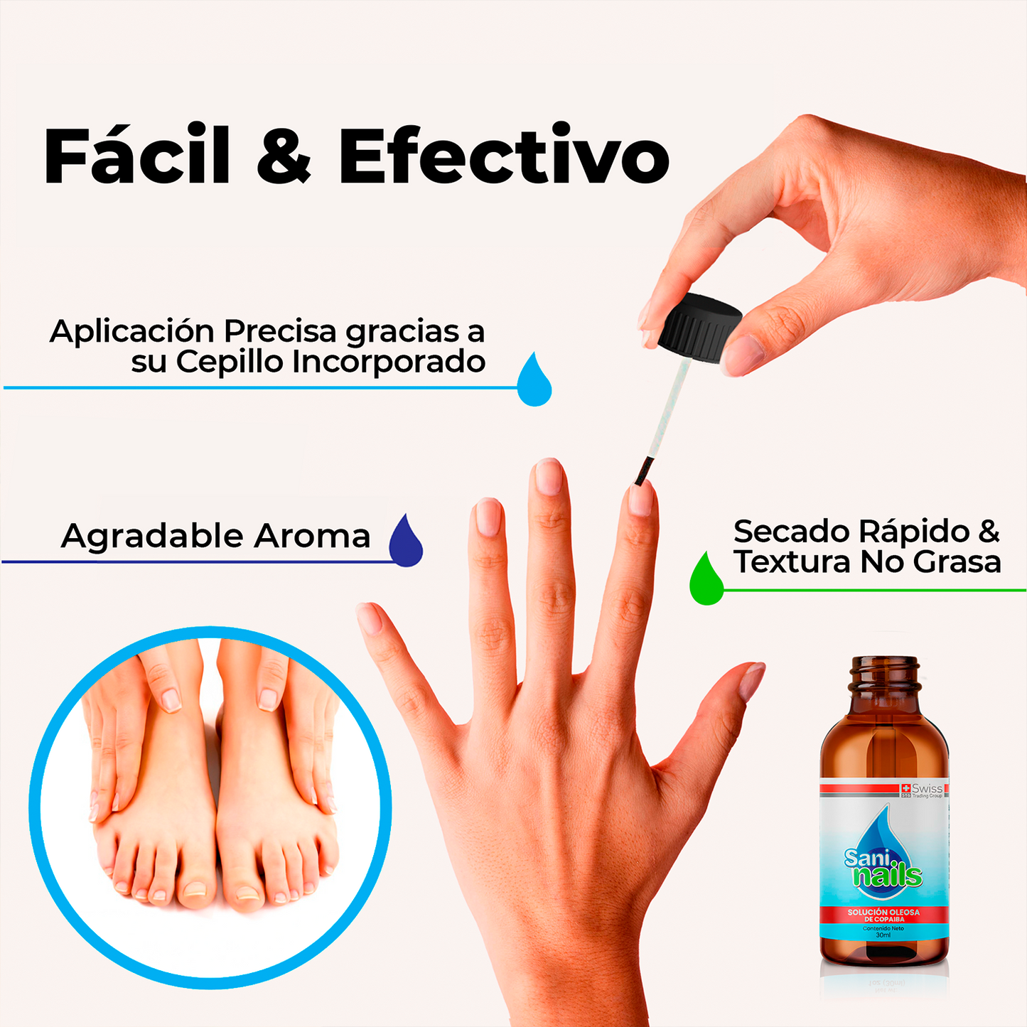 SaniNails™ - Tratamiento Antihongos - Mejora Visible de Uñas en 4 Semanas