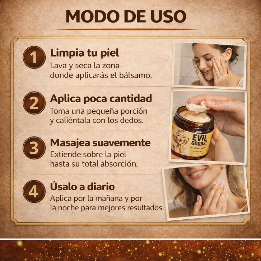 Bálsamo Orgánico EVIL GOODS – Hidratación Intensiva – Alivio Duradero para Piel Seca y Sensible