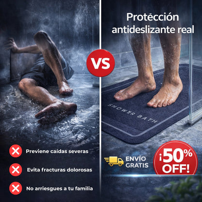 Alfombra Antiresbalante - Seguridad en la Ducha - Evita Resbalones en Segundos