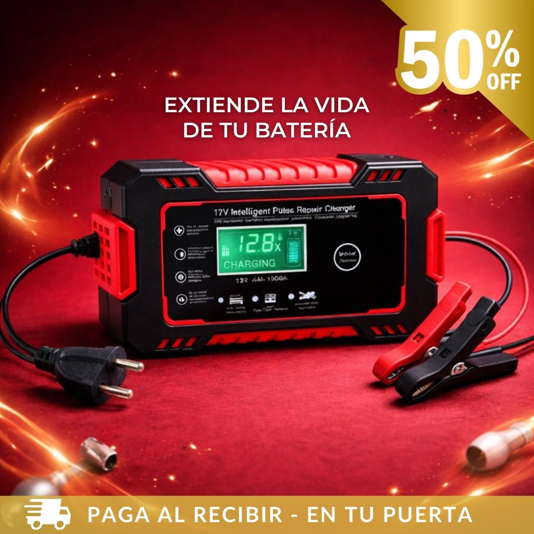 Cargador Automotriz Inteligente – Recuperación Segura – Evita Quedarte Varado en Minutos