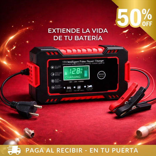Cargador Automotriz Inteligente – Recuperación Segura – Evita Quedarte Varado en Minutos