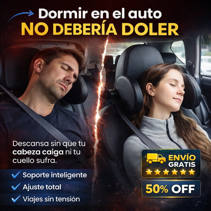 Reposacabezas de Auto Ajustable - Soporte Cervical Lateral - Alivia el dolor de cuello desde el primer viaje