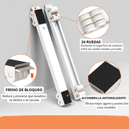 Soporte Para Electrodomésticos - Desplaza y limpia en segundos