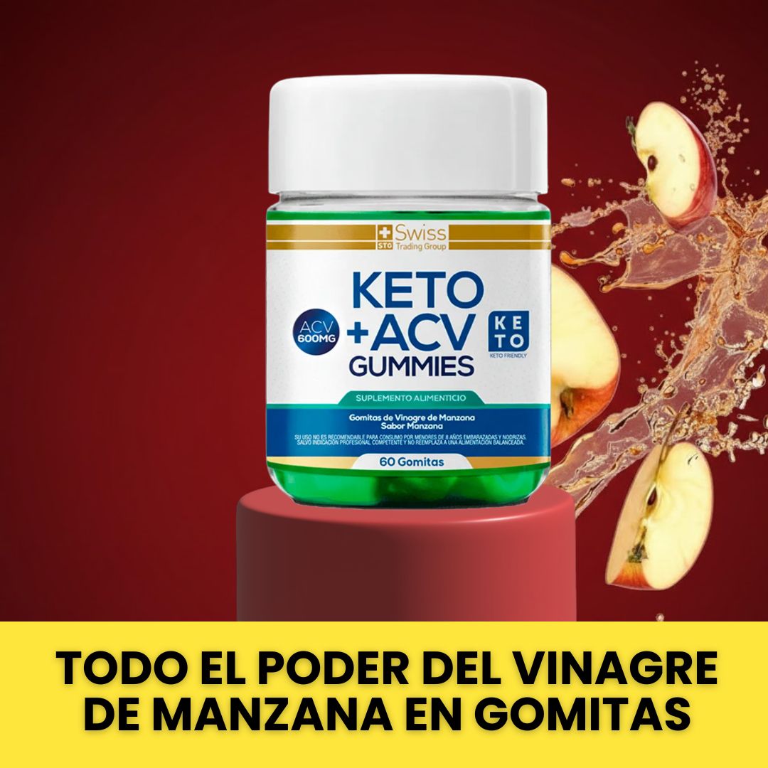 Gomitas Keto+ Vinagre de Manzana – Acelera Metabolismo – Pierde Peso Sin Rebote en 30 Días