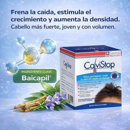 CalviStop – Tónico Capilar – Reduce la Caída y Fortalece el Cabello en 30 Días