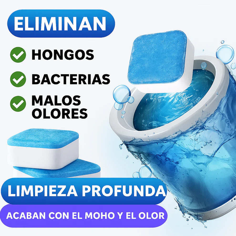 12 PASTILLAS LIMPIADORAS PARA LAVADORA – Limpieza profunda sin esfuerzo