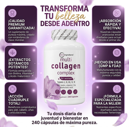 Multi Colágeno - Regeneración Completa - Resultados Visibles en Semanas
