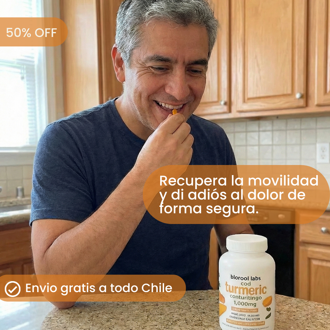 Cápsulas de Cúrcuma – Antiinflamatorio Natural – Alivio Articular en 7 Días