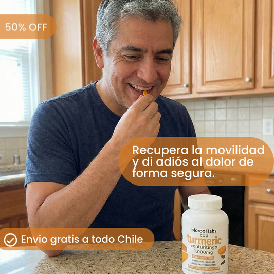 Cápsulas de Cúrcuma – Antiinflamatorio Natural – Alivio Articular en 7 Días