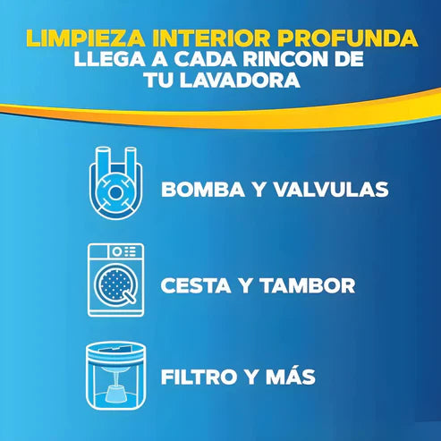 12 PASTILLAS LIMPIADORAS PARA LAVADORA – Limpieza profunda sin esfuerzo