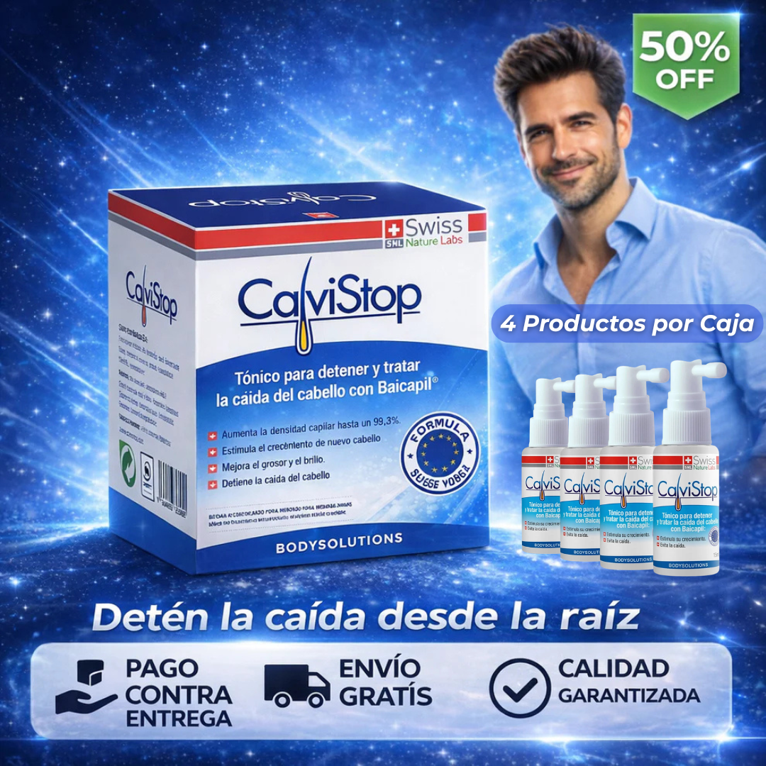 CalviStop – Tónico Capilar – Reduce la Caída y Fortalece el Cabello en 30 Días