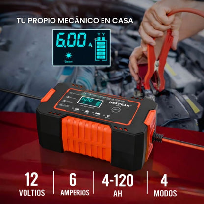 Cargador Automotriz Inteligente – Recuperación Segura – Evita Quedarte Varado en Minutos