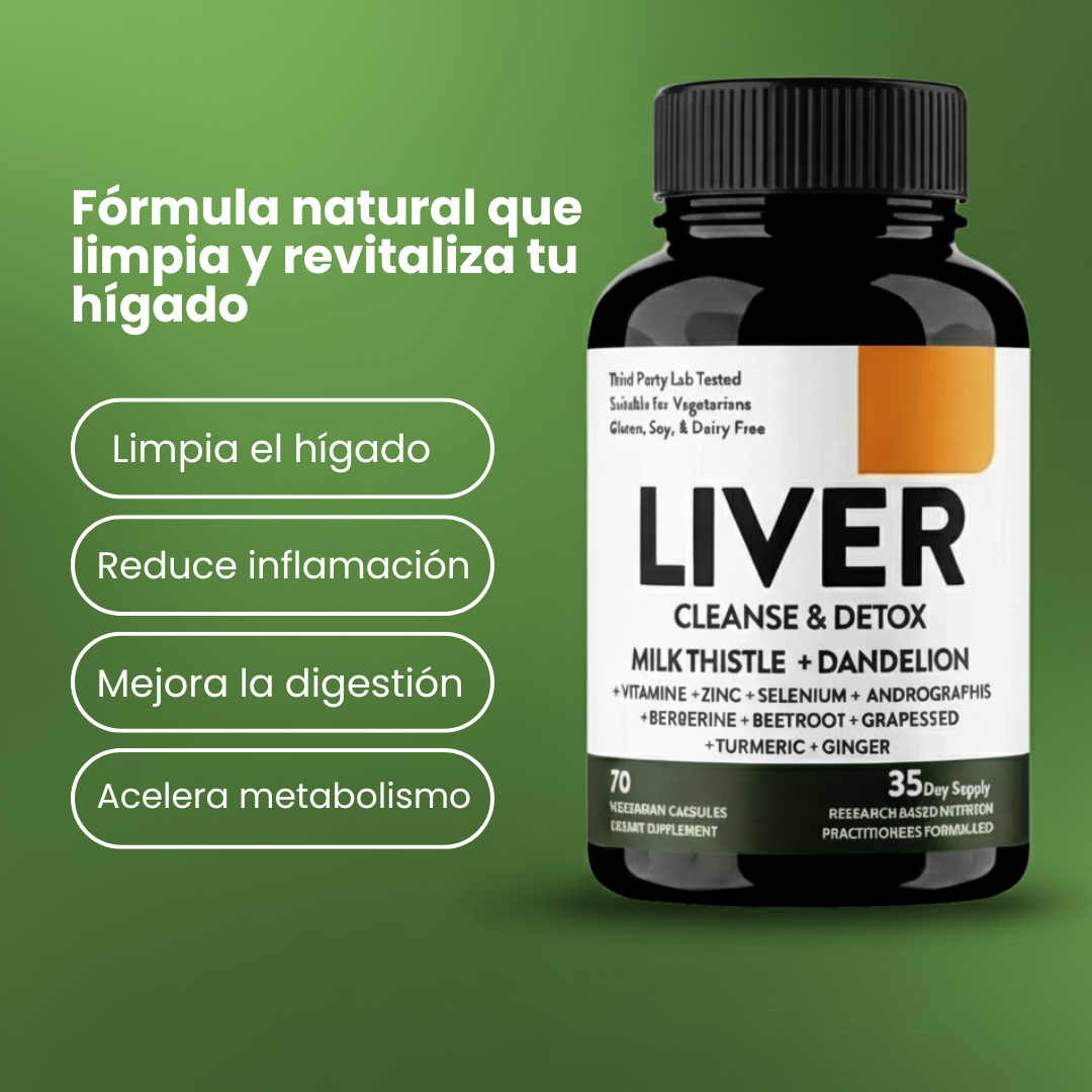 Detox Hepático Herbal – Limpia el Cuerpo – Resultados desde la Primera Semana