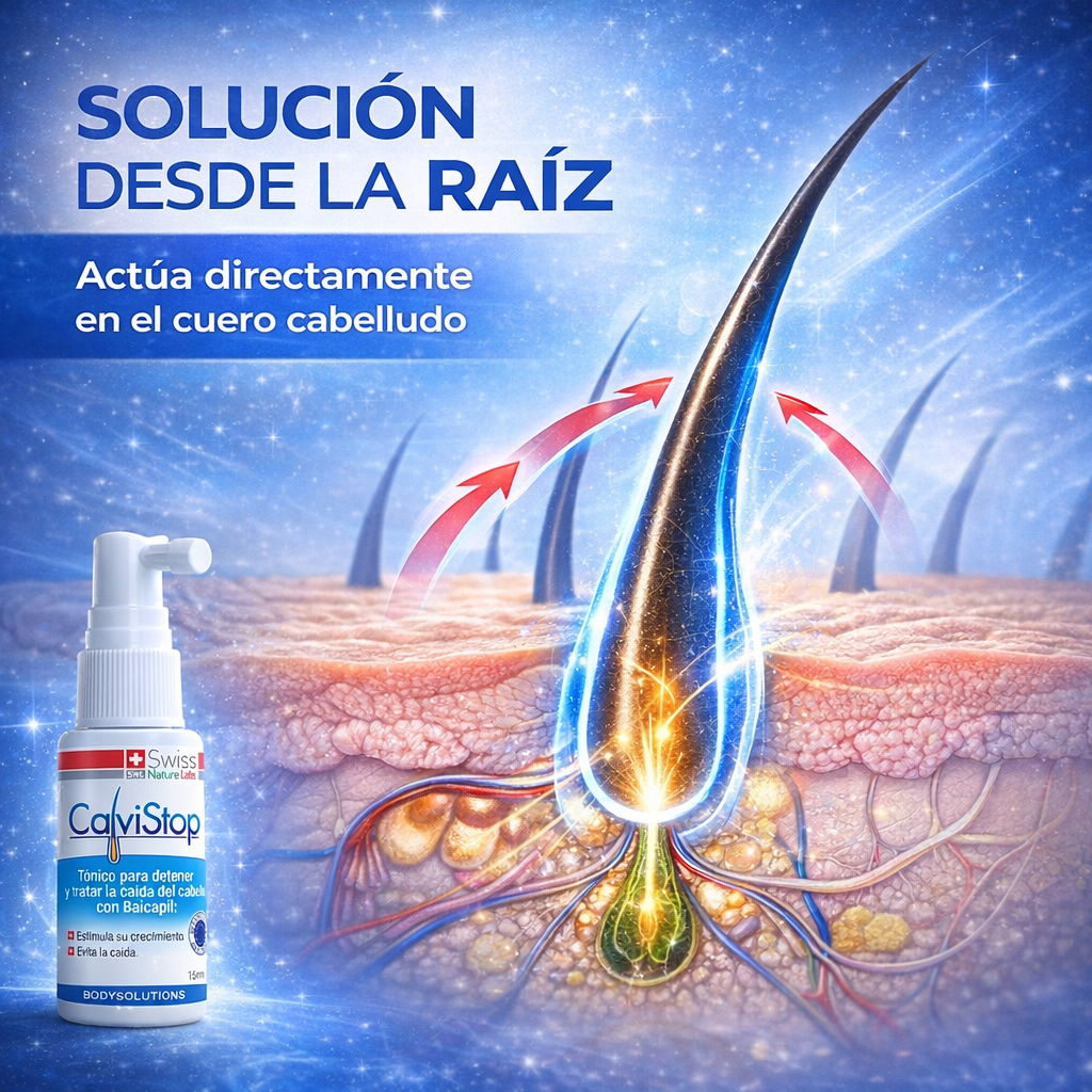 CalviStop – Tónico Capilar – Reduce la Caída y Fortalece el Cabello en 30 Días