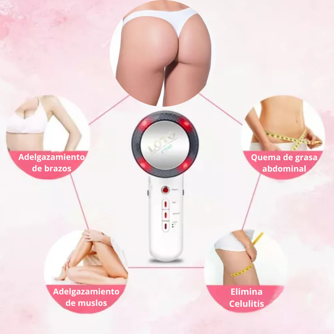 Máquina Ultrasonido 3 en 1 - Reduce celulitis y Reafirma - Cuerpo Más Firme en Días