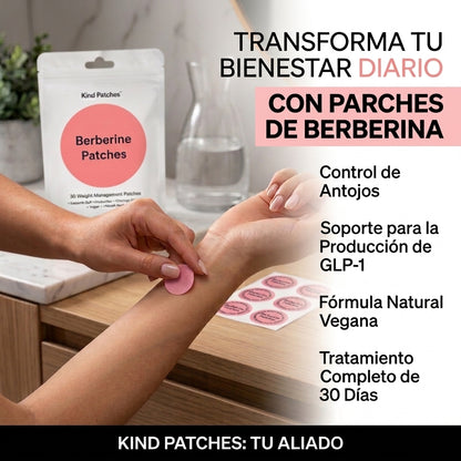 Parches de Berberina - Control de Antojos - Un apoyo práctico para tu bienestar diario
