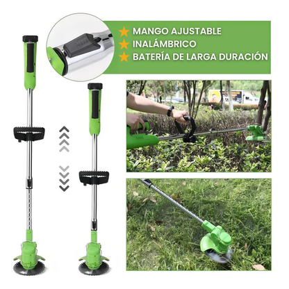 Cortadora de Pasto 3 en 1 - Bordea tu Jardín a la perfección +2 Baterías de Regalo