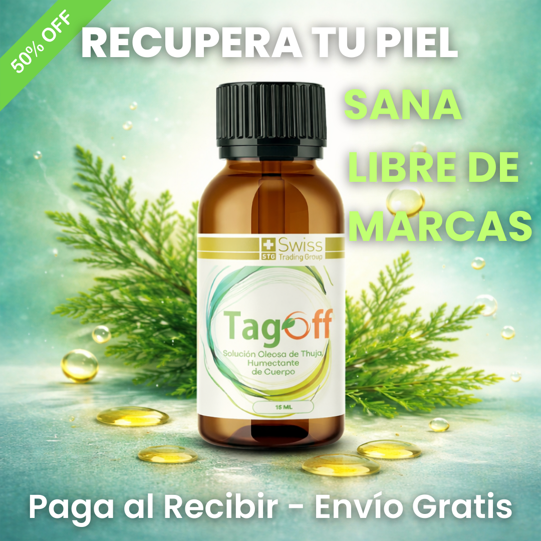 TagOff – Eliminador Cutáneo Natural – Adiós Verrugas Desde Casa