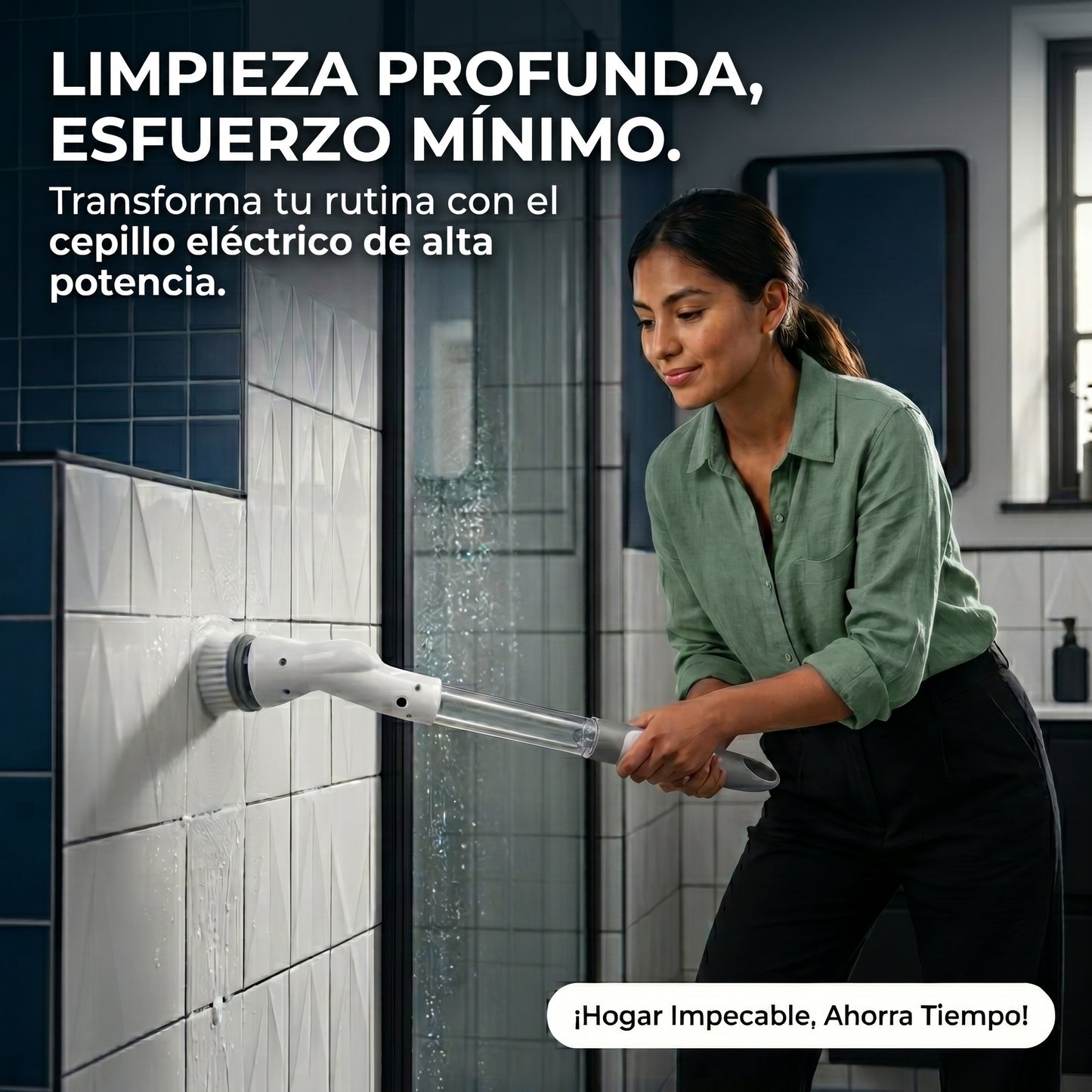 Cepillo Eléctrico de Limpieza - Limpieza Profunda - Elimina suciedad difícil en menos tiempo