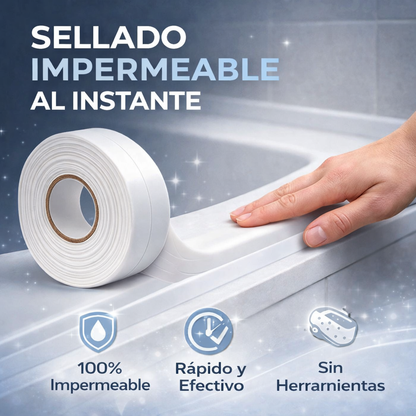 Cinta Impermeable Multiuso – Sellado Instantáneo – Baño y Cocina sin Moho