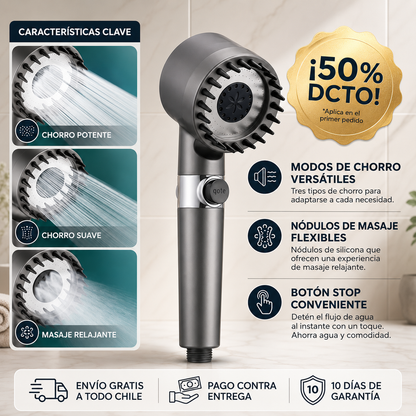 TurboShower™ - Purifica y Potencia el Agua - Recupera el Placer de Ducharte