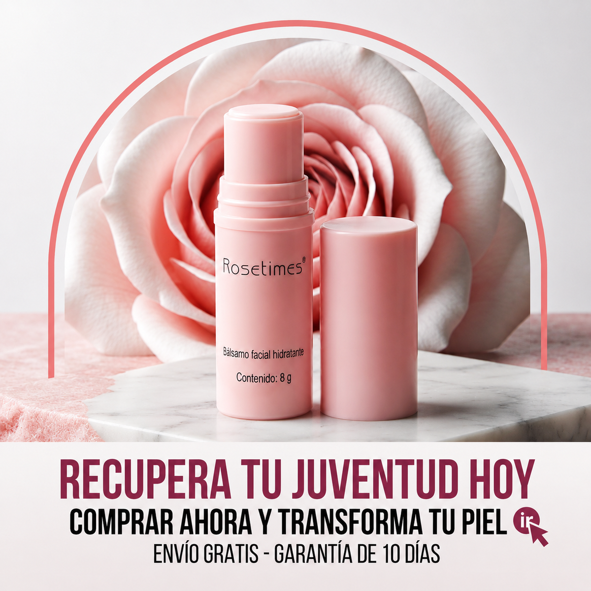 Bálsamo Facial Rosetimes - Suaviza Líneas de expresión - Una Piel Más Lisa, Hidratada y Luminosa