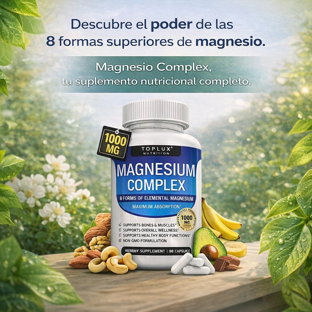 Magnesio Complex - Energía Celular y Descanso Profundo en 30 Día