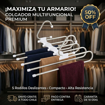 Colgador Multifuncional - Multiplica Espacio - Closet Más Amplio en Minutos