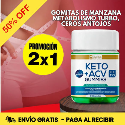Gomitas Keto+ Vinagre de Manzana – Acelera Metabolismo – Pierde Peso Sin Rebote en 30 Días