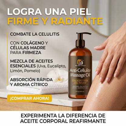 Aceite Reafirmante Corporal - Tonifica y Nutre la Piel - Ayuda a mejorar la apariencia de la celulitis