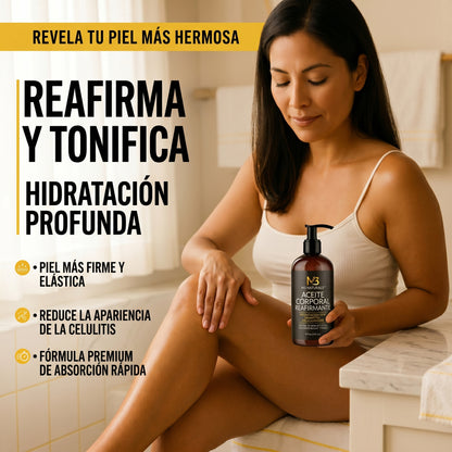 Aceite Reafirmante Corporal - Tonifica y Nutre la Piel - Ayuda a mejorar la apariencia de la celulitis