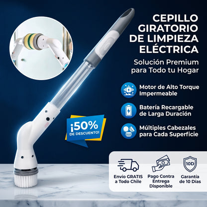 Cepillo Eléctrico de Limpieza - Limpieza Profunda - Elimina suciedad difícil en menos tiempo