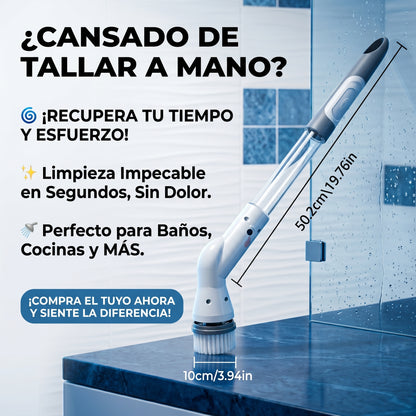 Cepillo Eléctrico de Limpieza - Limpieza Profunda - Elimina suciedad difícil en menos tiempo