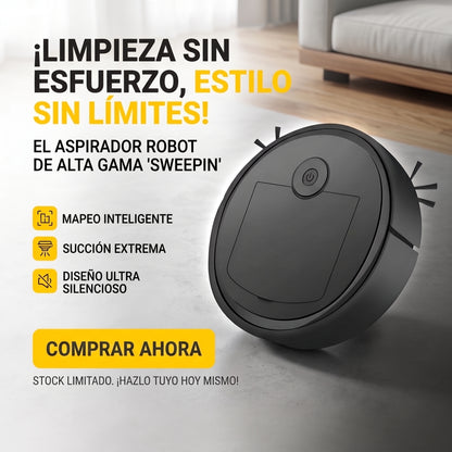 ASPIRADORA ROBOT - Limpieza 3 en 1 - Reduce la rutina diaria de limpieza