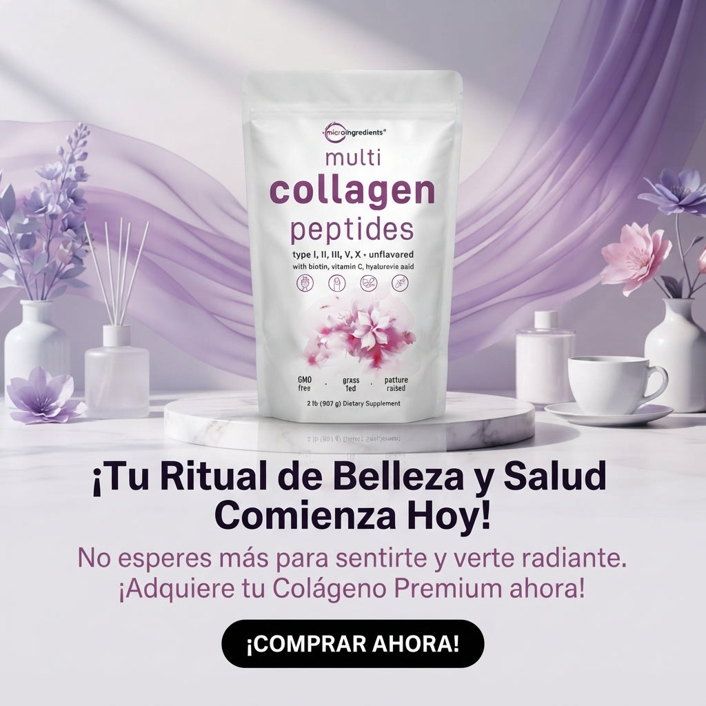 Multi Collagen Peptides - Colágeno en Polvo - Complementa tu Rutina de Piel, Cabello y Uñas