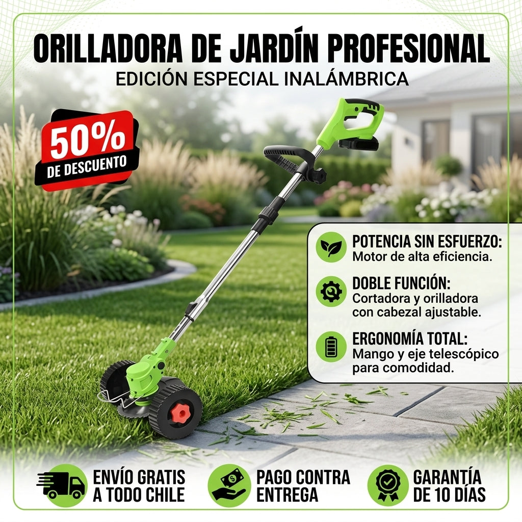 CORTADORA DE PASTO - Mantén tu jardín ordenado sin pasar horas trabajando