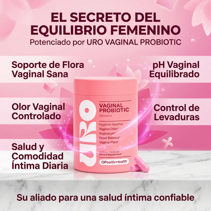 URO VAGINAL PROBIOTICO - Equilibrio de Flora Vaginal - Apoya tu bienestar íntimo cada día